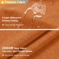 thumbnail image 2 of ZDM Fabric Shower Curtain, Linen Textured Heavy Duty Polyester Cloth Shower Curtain Set with 12 Plastic Hooks, Hotel Luxury Waterproof Decorative Shower Curtains for Bathroom - 72"x72" - Beige/Cream, 2 of 7