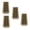 brown, variant on 4Pcs Metal Floor Register Cover With Adjustable Louvers Smooth Quiet Airflows Anti-blocking Central Conditioner Grille