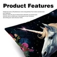 thumbnail image 2 of Unicorn Elegant Velvet Bed Pillow Covers Set - Decorative Pillows with Unique Patterns, Chair Pillow Covers - 16x16, 18x18, 20x20 inches for Any Occasion - Set of 2 Items, 2 of 6
