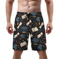 thumbnail image 1 of NICKSUN Men's Swim Trunks, Cute Print Quick Dry Summer Board Beach Shorts with Mesh Lining and Pockets, 1 of 6