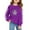 Purple, variant on Tiijoy Sweatshirt for Girls Football Sequins Print Casual Sports Pullover Top, Sizes 3-4