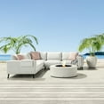 thumbnail image 2 of Ecosmart | ARK 40 Fire Pit Table | Natural Color | Stainless Steel Gas Burner | Elegant Curved Design with Versatile Wide Lip | Complements Any Decor and Setting, 2 of 7