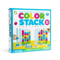 Color Stack – Fast-Paced Color Matching Puzzle Game for Family Game Night, Includes 2 Stack Racks, 50 Challenge Cards, 80 Rings by What Do You Meme?