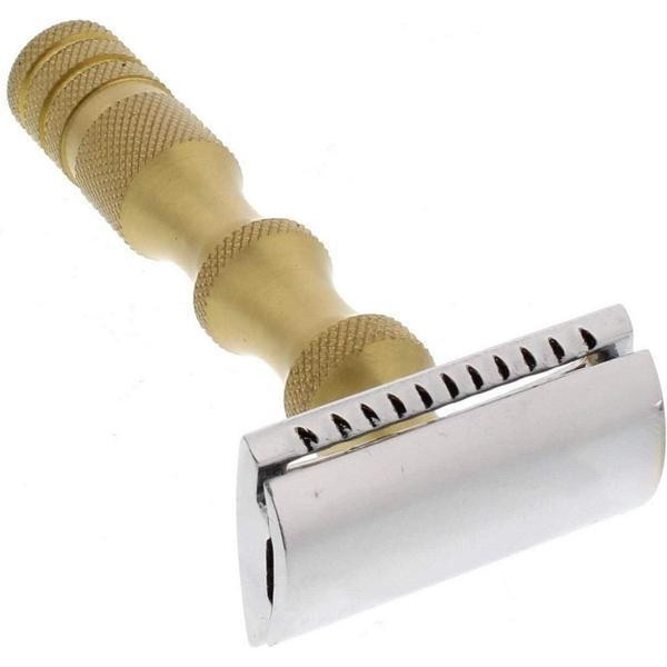 WCS Vintage Collection Razor 84BR, Brass-Open Comb