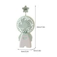 thumbnail image 3 of maxiaoxia Elastic Star Fan Colorful Light Mesh Cover Mini Rechargeable Small Fan USB Portable Small Table Fan Portable Cooling Fan Chill Fans for Home Outdoor, 3 of 6