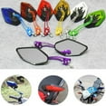 thumbnail image 3 of Lomubue 2Pcs/Set 8/10mm Motorbike Scooter Motorcycle Handlebar Mount Rear View Mirrors, 3 of 10