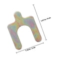 thumbnail image 2 of LIFKOME 100Pcs Easy Install U Shaped Four Wheel Alignment Shims Golden for Automotive Camber Adjustment, 2 of 6