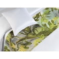 thumbnail image 3 of Jungle Boho Bed Runner, Dreamy Silhouettes of Leafy Scene with Neutral Colors Grunge Art, Decorative Accent Bedding Scarf for Hotels Homes & Guest Rooms, Twin, Yellow Green Apple Green, by Ambesonne, 3 of 3