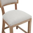 thumbnail image 6 of GDF Studio Tisa 26.5" Rubberwood Counter Stool, Beige Natural, Set of 2, 6 of 9