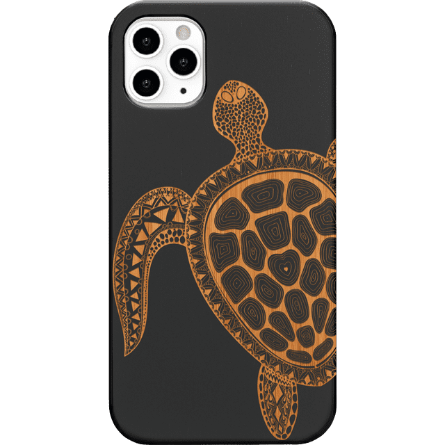 Turtle 3 - Engraved Phone Model: iPhone 11 Pro, Color: Black