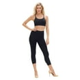 thumbnail image 2 of EuroSkins 34945-B-M Active Adult Seamless Capri Leggings, Black - Medium, 2 of 3