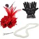 thumbnail image 1 of Song Qing Tocado de plumas para mujer, sombrero para fiesta de té, broche para el pelo, ramillete, diadema nupcial, sombrero Derby, cóctel, boda, 1 of 4