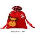 thumbnail image 2 of Coollooc Christmas Gifts Bags,Christmas Candy Bag, Cute Xmas Gifts Bags, Fabric Gifts Bags Drawstring, Christmas Tote Bags with Handles, Fabric Wrapping Gifts, 2 of 7