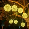 thumbnail image 4 of Kumdkd Solar Powered Hanging Tree Lights - LED Ball Outdoor Waterproof Decoration, Garden Yard Beautification, Christmas Day Lighting, 4 of 6