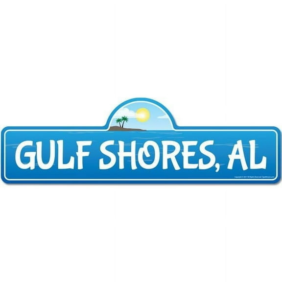 Gulf Shores, AL Alabama Beach Street Sign