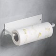 thumbnail image 1 of Soporte para papel de cocina debajo del gabinete, portarrollos de baño, autoadhesivo montado en la pared, colgador para toallero, fregadero, 1 of 5