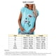 thumbnail image 4 of Blusa de manga corta Top Cuello redondo Blusa de manga corta con estampado floral para citas de mujeres, 4 of 6