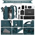 thumbnail image 4 of Carry on Backpack 45L Expandable Travel Backpack Airplane Approved Weekender Bag Water Resistant Laptop Backpack for Men Women DMH, 4 of 6