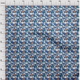 thumbnail image 3 of oneOone Cotton Poplin Blue Fabric Cloud & Bird Cartoon Craft Projects Decor Fabric Printed By The Yard 56 Inch Wide, 3 of 4