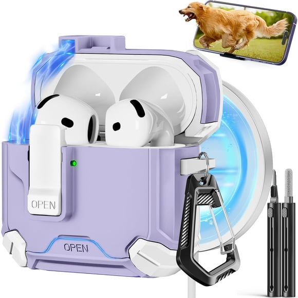 Funda compatible con AirPods de cuarta generación con kit de limpieza Magsafe +