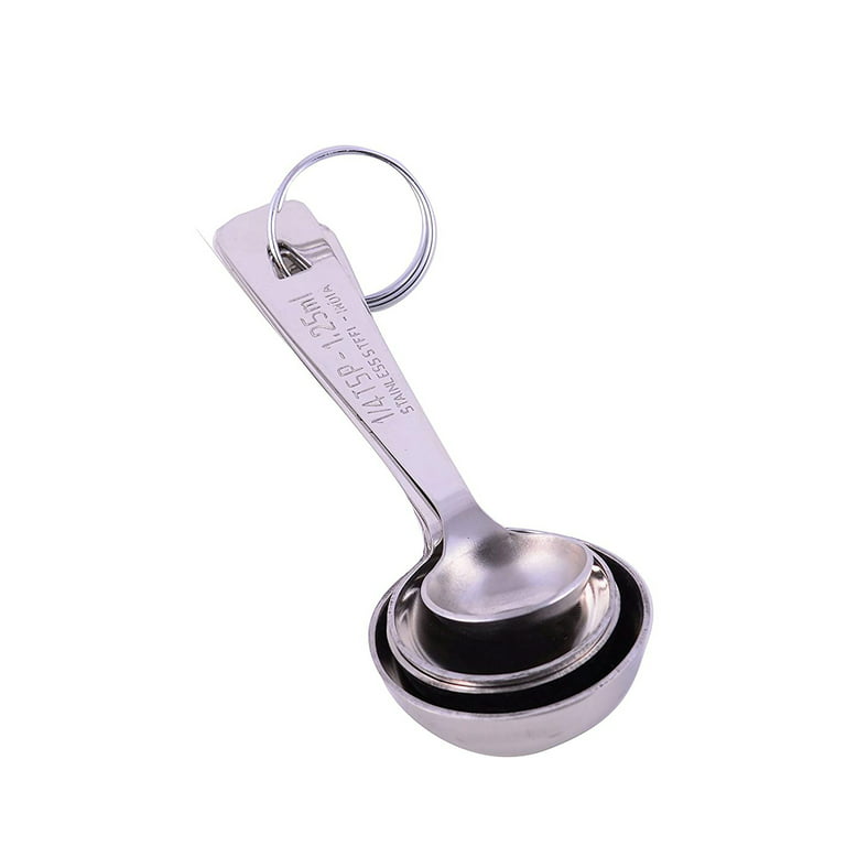 Measuring Spoon, 4 piece, 1/4, 1/2, 1 Tsp., 1 Tbsp., heavyweight