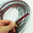 thumbnail image 4 of 13M Car Chrome Body Strip Bumper Auto Door Window Protective Moulding Styling Flexible Trim Sticker 6MM 8MM 12MM 15MM 20MM 30MM, 4 of 7