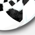 thumbnail image 3 of Designart 'Abstract Spiral Fractal Design ' Modern wall clock, 3 of 6