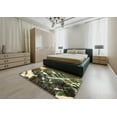 thumbnail image 4 of Ahgly Company Indoor Square Abstract Olive Green Abstract Area Rugs, 8' Square, 4 of 6