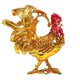 thumbnail image 2 of Figura de gallo de la suerte en caja de baratijas de metal esmaltado, figura de animal para niñas o mujeres Dorado, 2 of 9