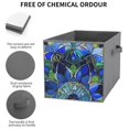 thumbnail image 5 of Collapsible Oxford Fabric Storage Cubes with Handles, Large Mid Foldable Oxford Cloth Bins Set of 2/6, Closet Organizers for Shelves Clothes Home Kitchen Toy - Retro Mandala Glass Flower-2, 5 of 7