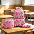 thumbnail image 2 of 3-Piece Backpack Set for School, Bookbag with Lunch Tote and Pencil Case, 2 of 3