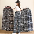 thumbnail image 2 of Pantalones de pierna ancha para mujer, pantalones rectos adelgazantes de cintura alta, drapeados, de primavera y verano, pantalones casuales pequeños, 2 of 6