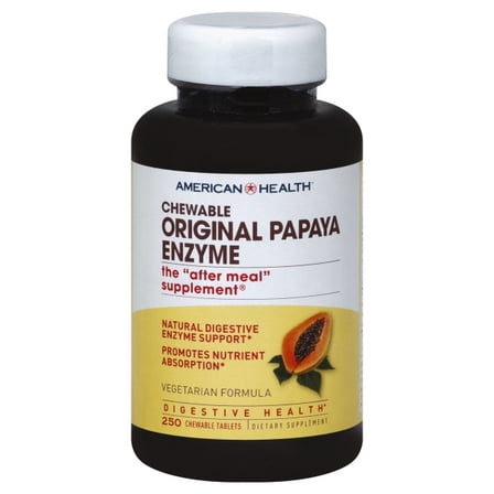 American Health Products Original Papaya Enzyme 250 Chewable