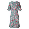 thumbnail image 3 of Robe Grande Taille Décontractée Femme Style Vacances Feminino Imprimé Décontractée Robe Grande Taille pour Dames, 3 of 7