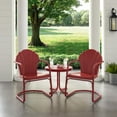 thumbnail image 3 of Crosley Furniture Tulip 3Pc Retro Outdoor Chair Set, 3 of 7