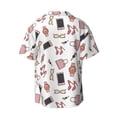 thumbnail image 6 of Lsque Fashion print Men's Cuban Collar Short Sleeve Shirt Summer Beachwear Casual Button Down Fashionable Vacation Leisure Shirt-4X-Large, 6 of 7