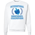 thumbnail image 2 of Inktastic Dreidel Champion Hanukkah with Blue Laurels Adult Sweatshirt, 2 of 4