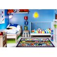 thumbnail image 2 of Fun Rugs Rectangle Multi-Colored Trans America Nylon Kids Rug, 2 of 2