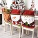 thumbnail image 2 of Cateissary Funda para silla de Navidad en 3D, dibujos animados de Papá Noel, alce, suministros para arreglos de sala de estar, funda protectora para Kits de decoración para fiestas Alce Cateissary HA069385-03, 2 of 6