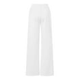 thumbnail image 5 of Women Bowknot Baggy Sweatpants Lightweight Straight Leg Athletic Pants with Pockets, 5 of 18