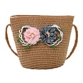 thumbnail image 1 of Bolsos De Paja Hechos A Mano Para Niños De Verano, Bolsos De Hombro, Bandolera De Flores Bonitas Para Niños Methold AP006969-01, 1 of 6