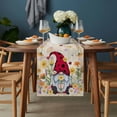 thumbnail image 2 of Farmhouse Gnomes Table Runner - 72 Inch Long, Kitchen Dining Table Runner Dresser Scarves, Vintage Pastoral Daisy Floral Country Farmhouse Decor for Coffee Tables Wedding Party Banquet, 2 of 8