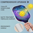 thumbnail image 2 of Pickleball Paddles Set Of 2, Fiberglass Surface, Galaxy Print, 4 Balls & Bag, 2 of 5