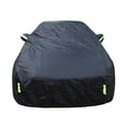 thumbnail image 2 of Car Cover Full Exterior Black Auto Cover Sunshade Dustproof Protection With Reflective strips Universal for Hatchback Sedan SUV, 2 of 5