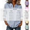 thumbnail image 2 of Lnmiateer Vintage Vertical Striped Collared Loose Button Up Top Ladies Soft Breathable Stretch Fabric Autumn Winter Camping Street Leisure Fashion Outfit, 2 of 6