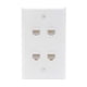 thumbnail image 1 of KCC Industries Placa de pared para cable Ethernet Cat6 de 4 puertos |, 1 of 2