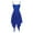 Blue, variant on TiaoBug Women's Asymmetric Chiffon Modern Ballet Dance Dress Irregular Illusion Skirt Dancewear Wine_Red L