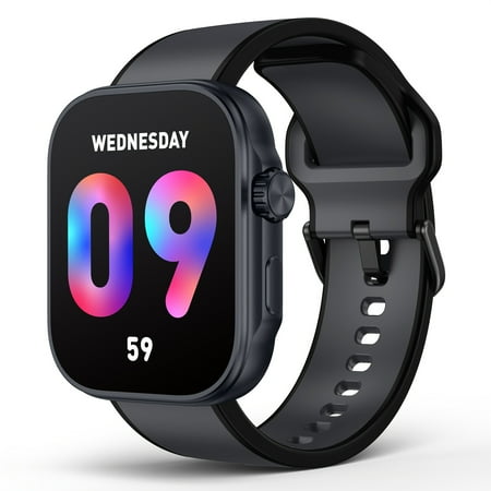 2025 Smart Watch: 1.99" AMOLED, Wireless Calls | 350mAh Fast Charge, 100+ Sports | Fitness Track, Music Control & Games