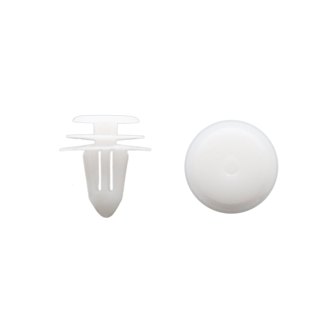 white plastic clips