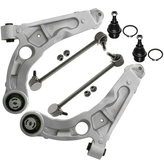 Detroit Axle - AWD Front End Suspension Kit for 2014-2018 Jeep Cherokee 2 Lower Control Arms 2 Lower Ball Joints 2 Sway Bar Links 2015 2016 2017 Replacement